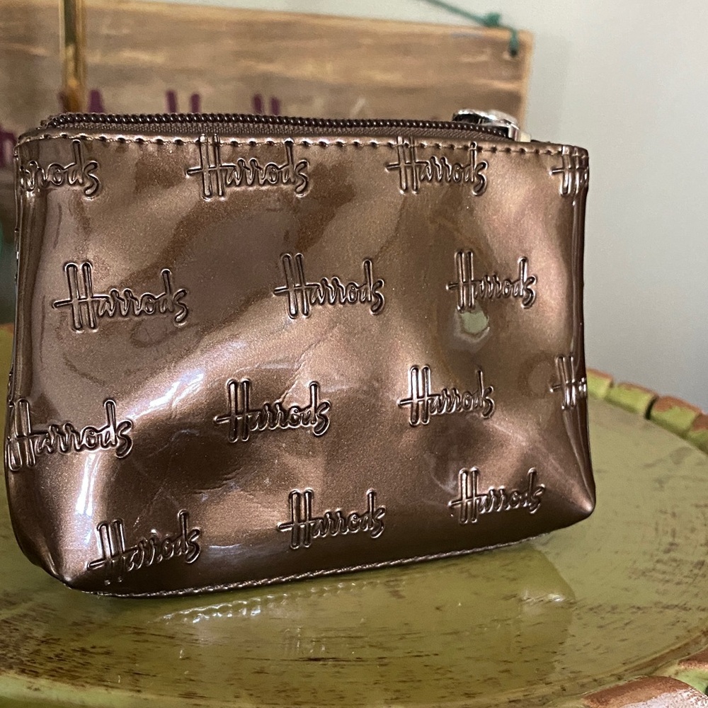 Harrods of London coin purse in a very rare brown colour